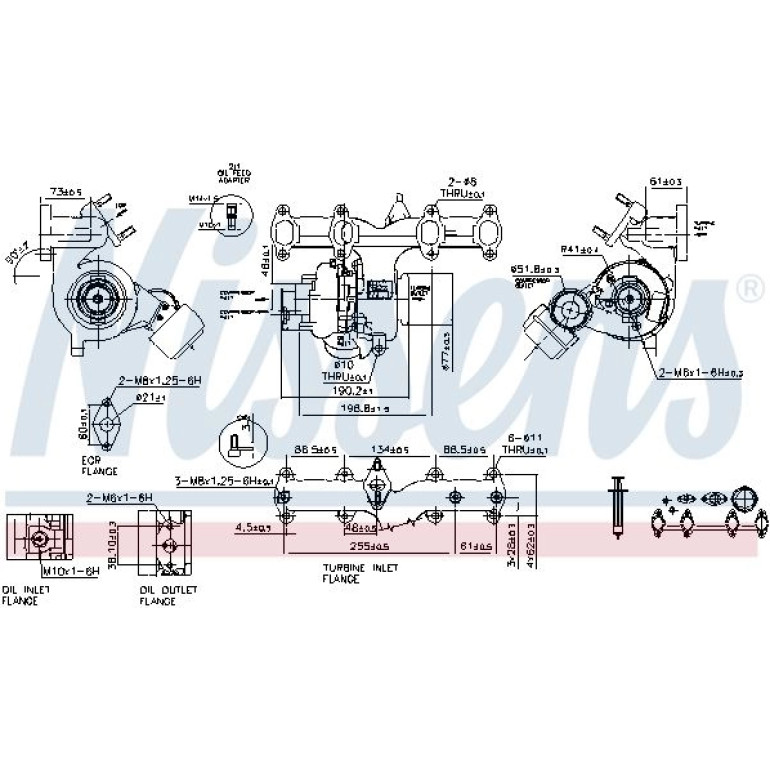 NISSENS Turbolader 93172