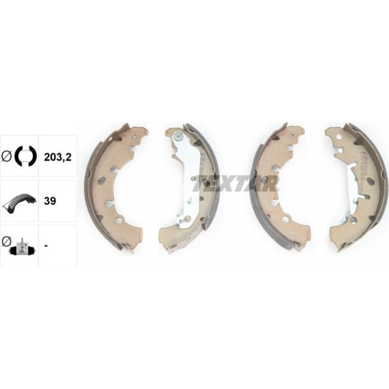 Bremsbacken Ford Fiesta 96-/01-/Fusion/Puma/Mazda 2 91057300 Bremsbacken Ford Fiesta 96-/01-/Fusion/Puma/Mazda 2 91057300
