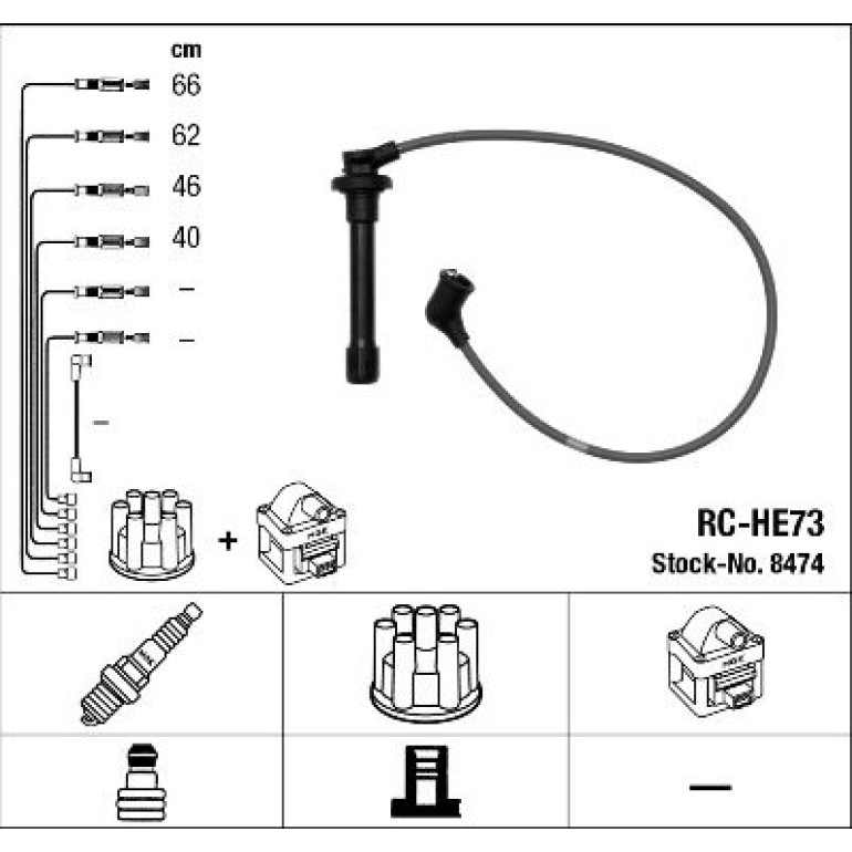 RC-HE73 NGK - Zündkabelsatz 8474 RC-HE73 NGK - Zündkabelsatz 8474