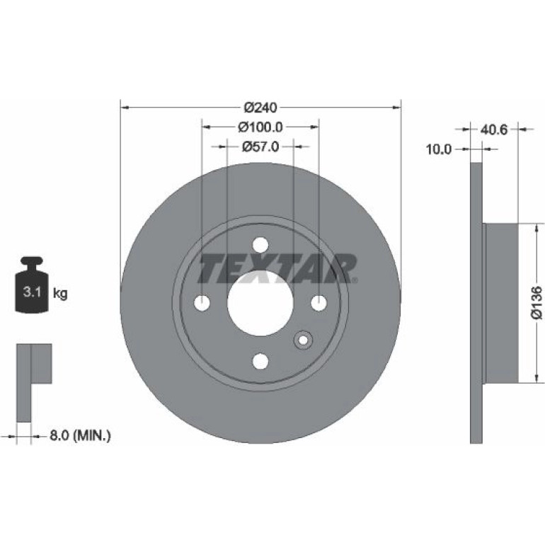 Bremsscheibe Opel T. Corsa C 92111003 Bremsscheibe Opel T. Corsa C 92111003