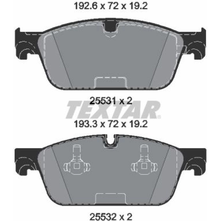 Bremsbelagsatz Db P. W166/X166 Gl/Ml 11 2553101 Bremsbelagsatz Db P. W166/X166 Gl/Ml 11 2553101