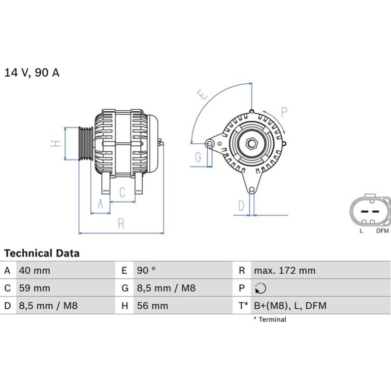Lichtmaschine 0 986 047 250 Lichtmaschine 0 986 047 250