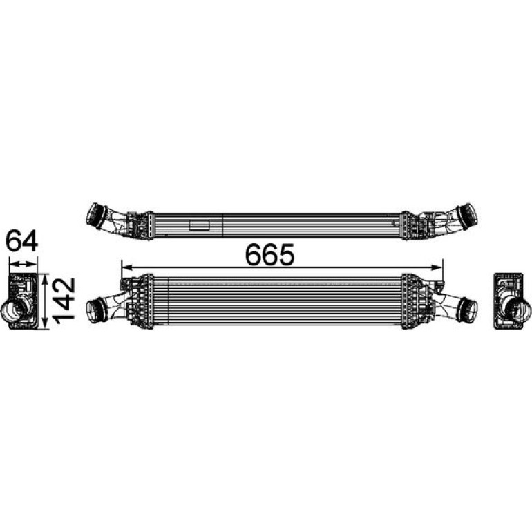 MAHLE Ladeluftkühler CI 170 000P