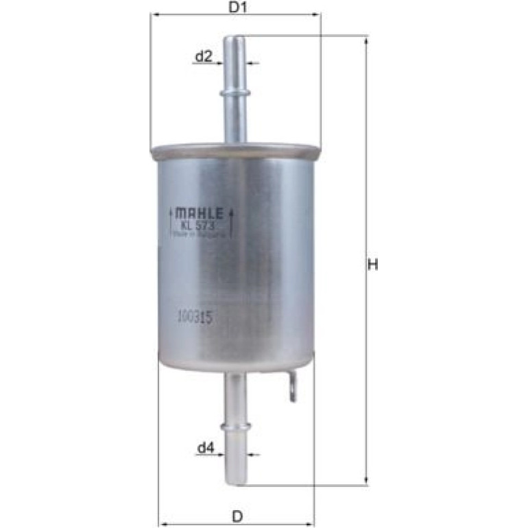 MAHLE Kraftstofffilter KL 573 MAHLE Kraftstofffilter KL 573