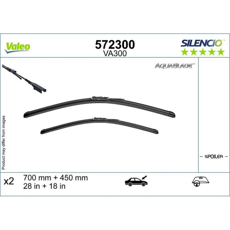 VALEO Scheibenwischer 572300 VALEO Scheibenwischer 572300