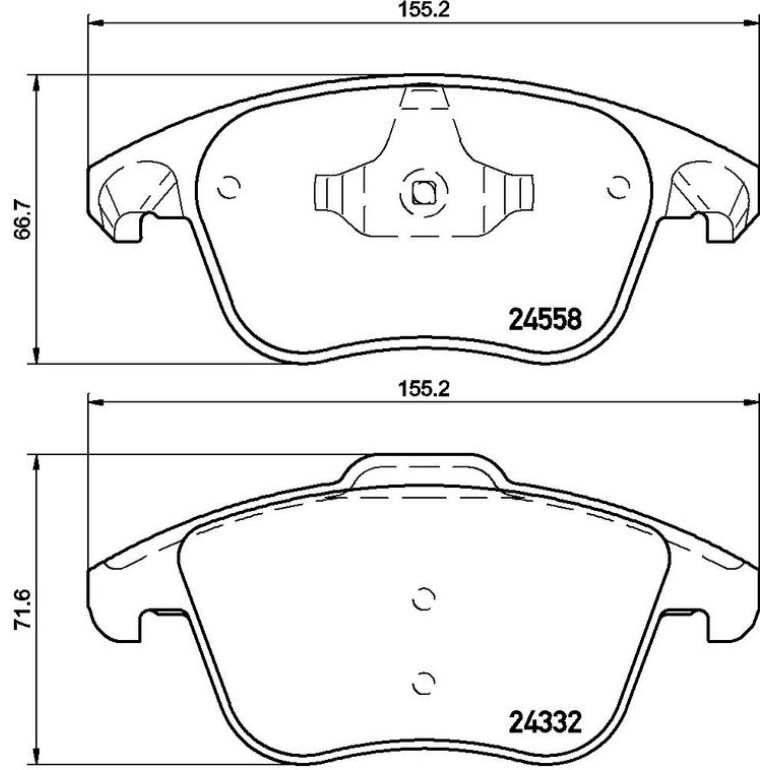 BREMBO Bremsklötze VA P 61 117 BREMBO Bremsklötze VA P 61 117