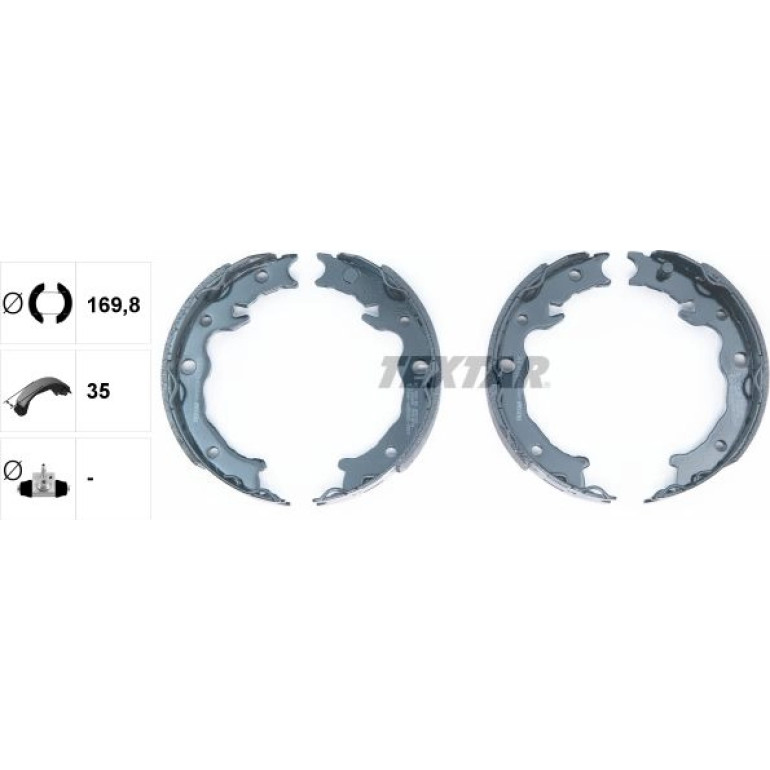 Handbremsbacken Subaru Impreza 12 91080500 Handbremsbacken Subaru Impreza 12 91080500