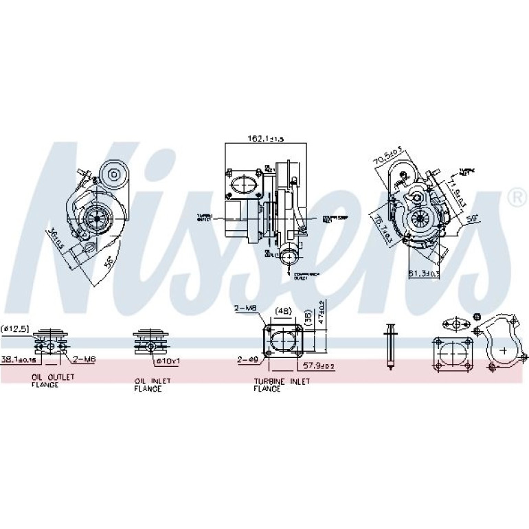 NISSENS Turbolader 93493