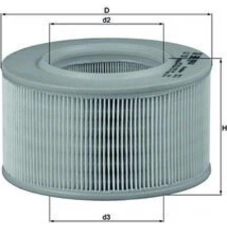 MAHLE Luftfilter LX 720 MAHLE Luftfilter LX 720