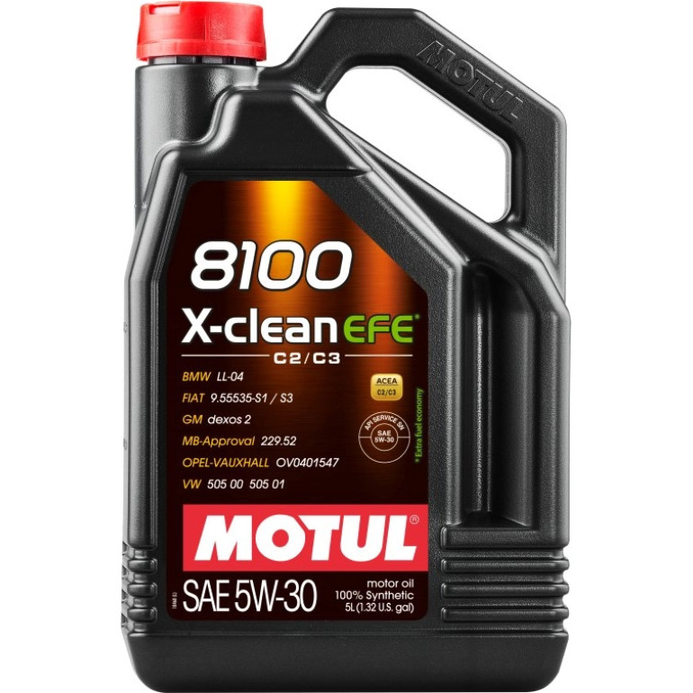 Motul 8100 X-clean EFE C2 /C3 5W-30 5 Liter 109471 Motul 8100 X-clean EFE C2 /C3 5W-30 5 Liter 109471