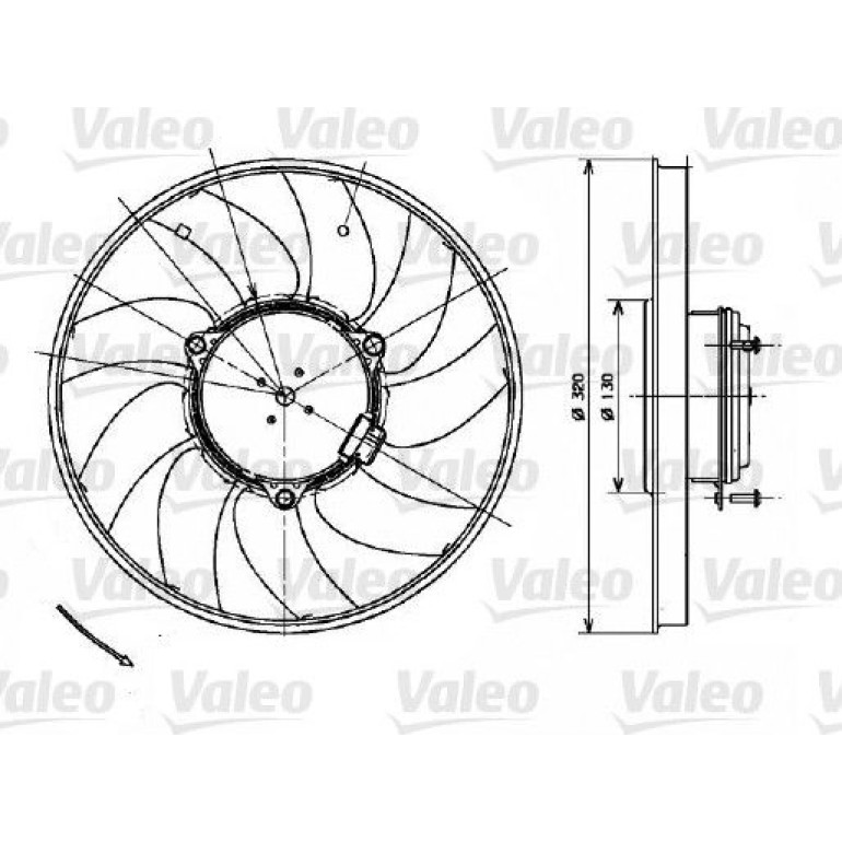 Lüfter Motorkühlung 696083 Lüfter Motorkühlung 696083
