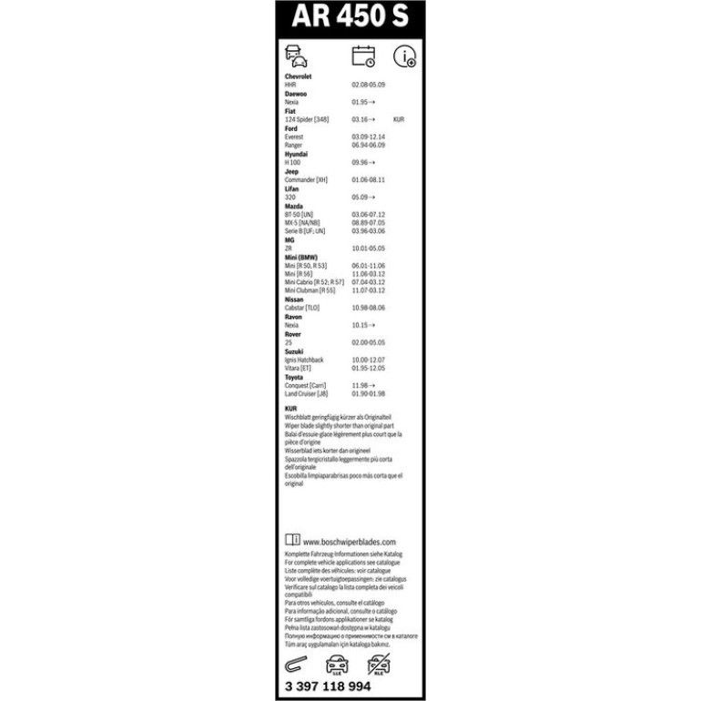 AR450S 3397118994 AR450S 3397118994