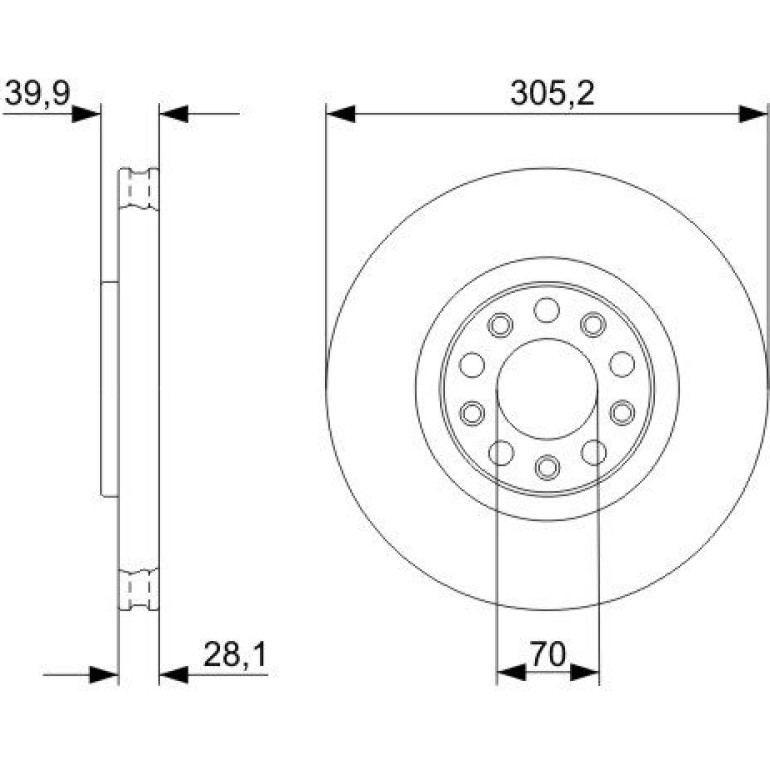Bremsscheibe VA 0 986 479 291 Bremsscheibe VA 0 986 479 291