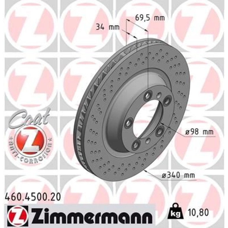 Bremsscheibe HA li 460.4500.20 Bremsscheibe HA li 460.4500.20