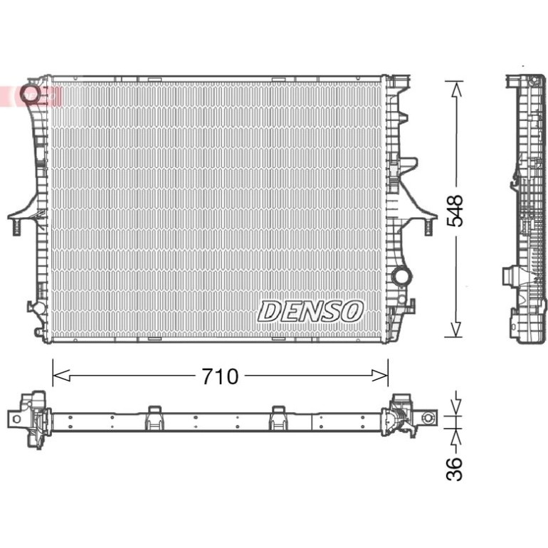 DENSO Motorkühler DRM02026 DENSO Motorkühler DRM02026