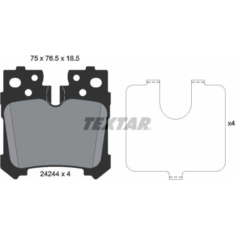 Bremsbelagsatz Lexus T. Ls 06 2424401 Bremsbelagsatz Lexus T. Ls 06 2424401