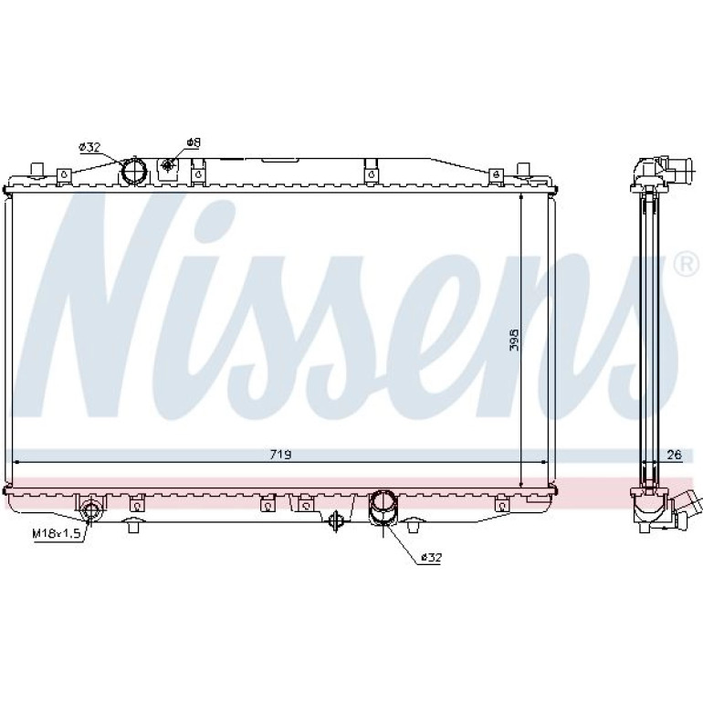Wasserkühler PKW 68131 Wasserkühler PKW 68131