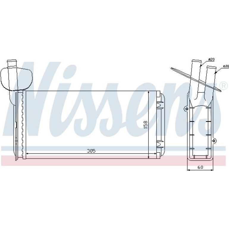 Heizkühler PKW 73965 Heizkühler PKW 73965