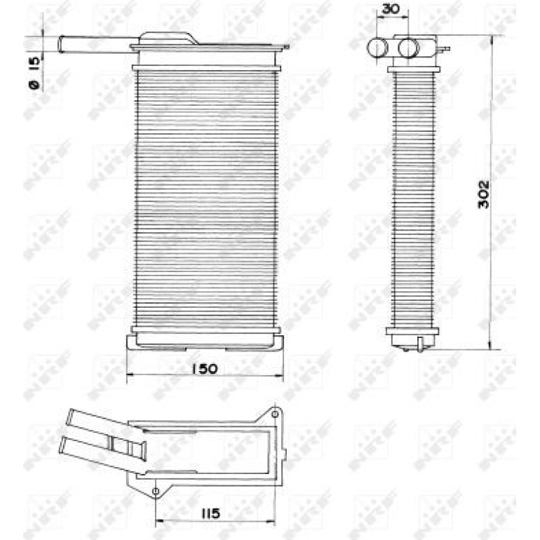 Wärmetauscher, Innenraumheizung 58608
