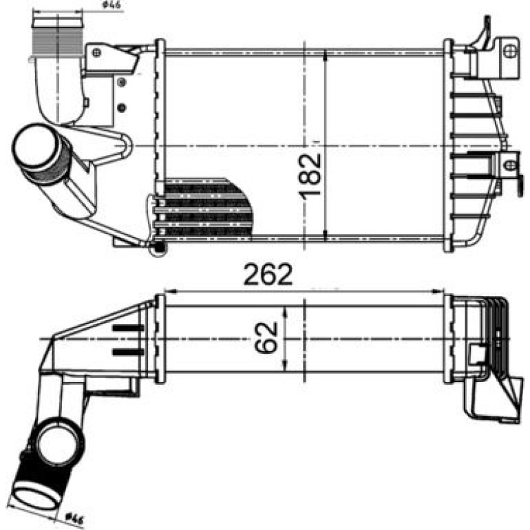 MAHLE Ladeluftkühler CI 510 000S MAHLE Ladeluftkühler CI 510 000S