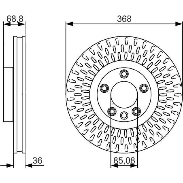 Bremsscheibe 0 986 479 A33 Bremsscheibe 0 986 479 A33