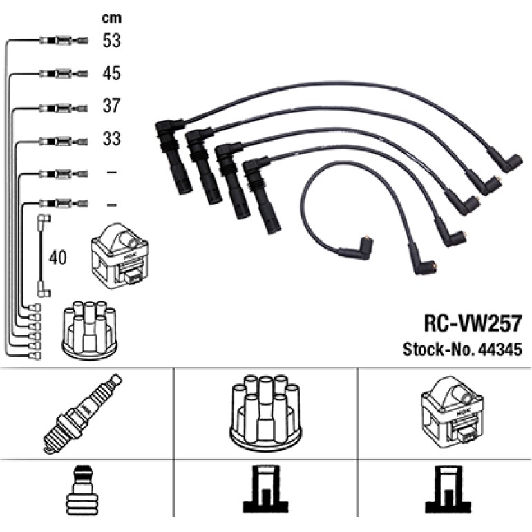 ZÜNDLEITUNGSSATZ RC-VW257 ZÜNDLEITUNGSSATZ RC-VW257