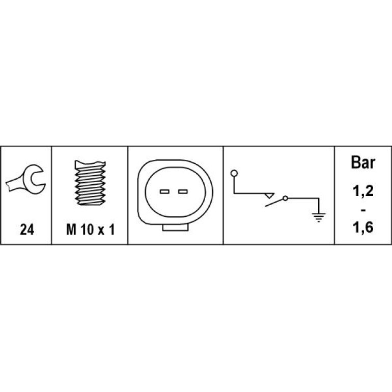 HELLA Öldruckschalter 6ZL 008 280-101 HELLA Öldruckschalter 6ZL 008 280-101