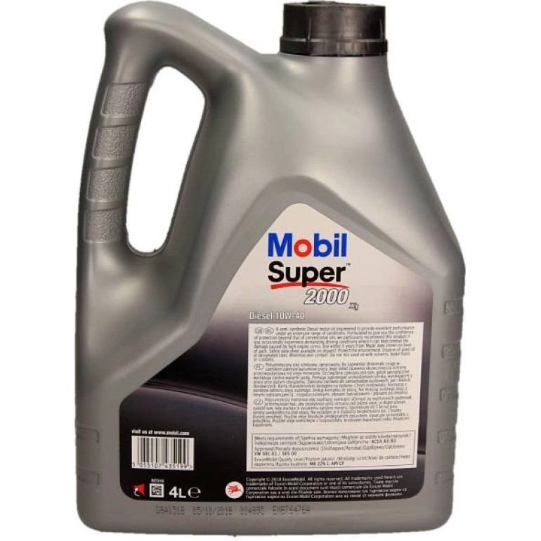 ÖL Mobil 10W40 4L Diesel 2000 GE 102 ÖL Mobil 10W40 4L Diesel 2000 GE 102