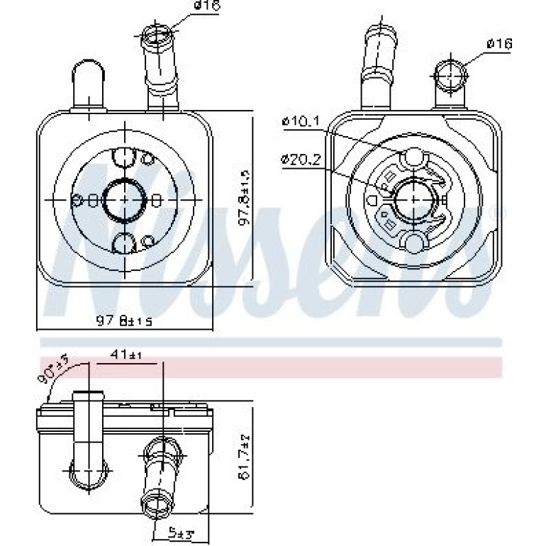 Ölkühler PKW 90853 Ölkühler PKW 90853
