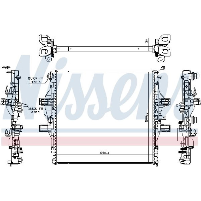 Wasserkühler PKW 61989 Wasserkühler PKW 61989