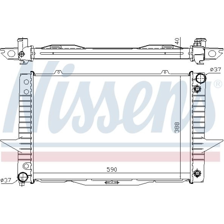 Wasserkühler PKW 65540A Wasserkühler PKW 65540A