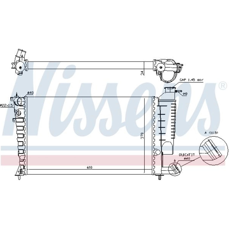 Wasserkühler PKW 61318A Wasserkühler PKW 61318A