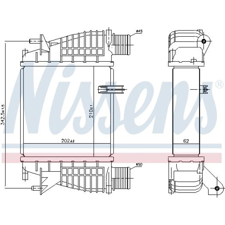 Ladeluftkühler PKW 96645 Ladeluftkühler PKW 96645
