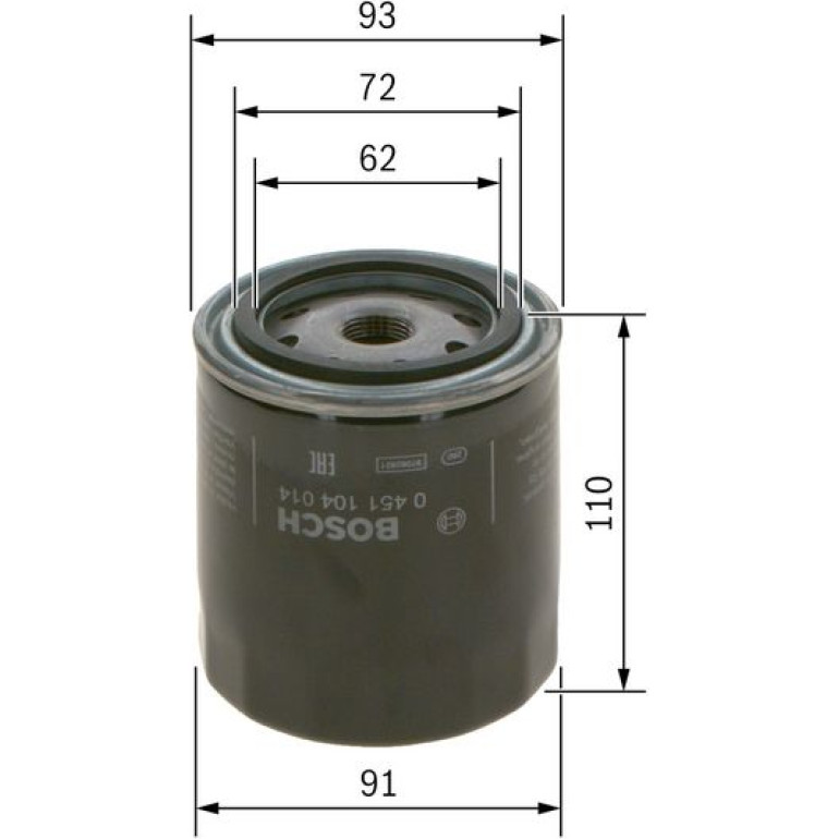 Ölfilter 0 451 104 014 Ölfilter 0 451 104 014