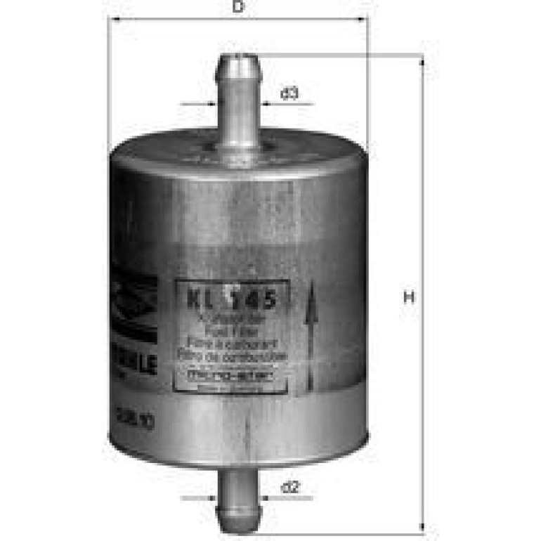 MAHLE Kraftstofffilter KL 145 MAHLE Kraftstofffilter KL 145
