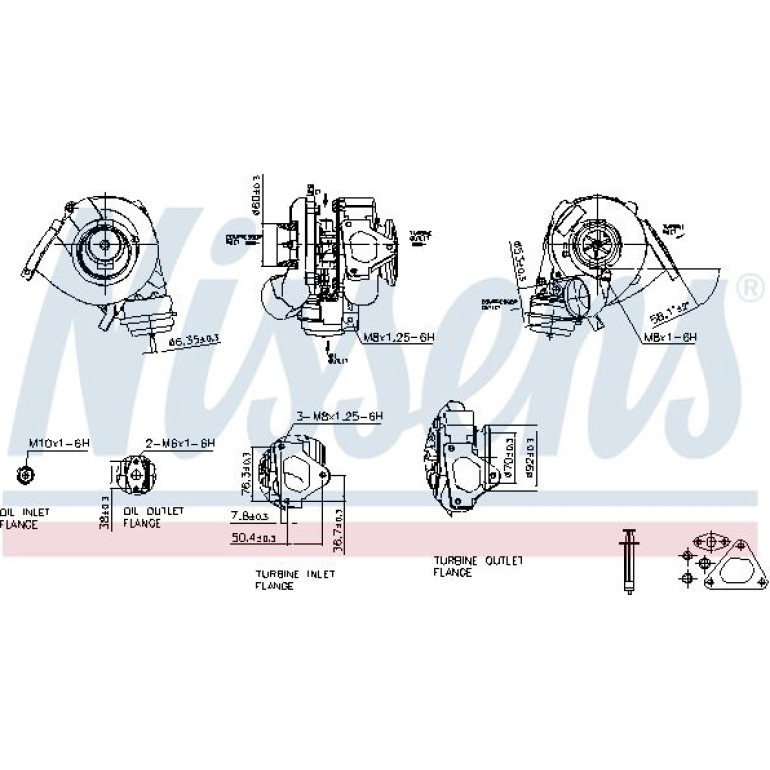 NISSENS Turbolader 93109 NISSENS Turbolader 93109