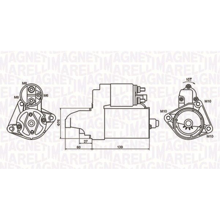 MAGNETI MARELLI Starter 063721050010 MAGNETI MARELLI Starter 063721050010