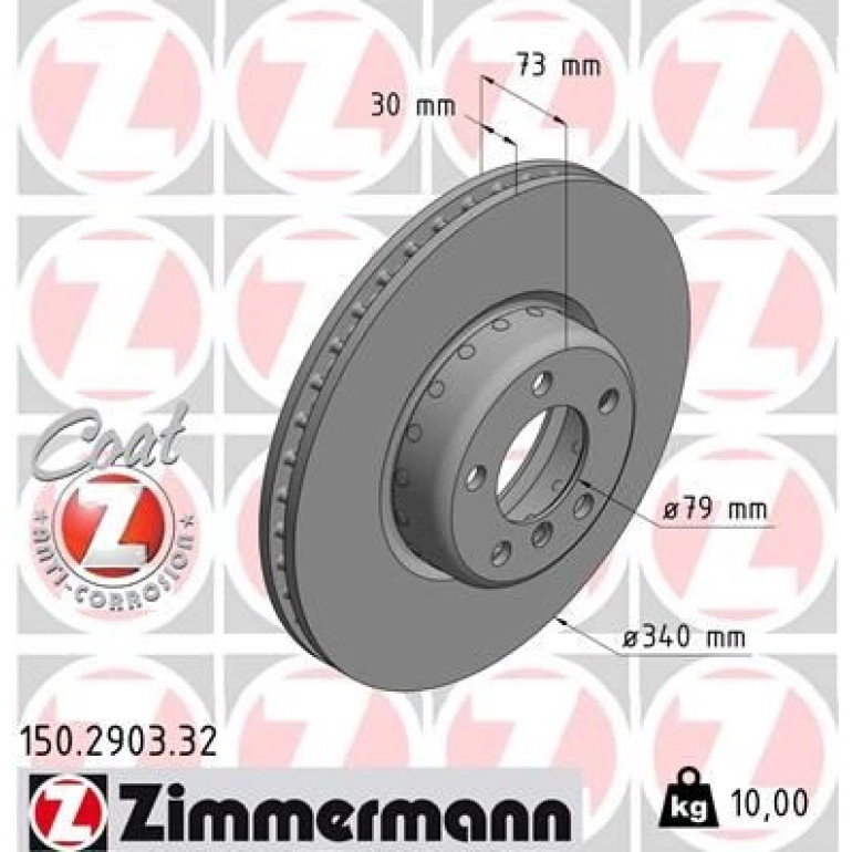 ZIMMERMANN Bremsscheibe 150.2903.32