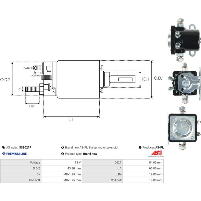 AS-PL Magnetschalter, Starter SS9021P AS-PL Magnetschalter, Starter SS9021P