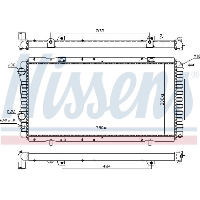 Wasserkühler PKW 61390 Wasserkühler PKW 61390