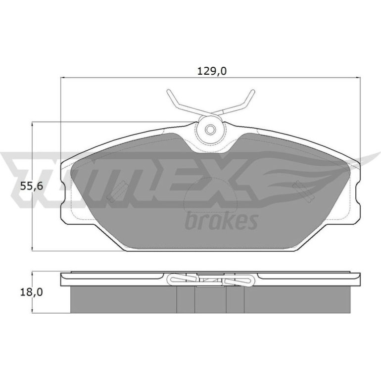 TOMEX brakes Bremsbelagsatz, Scheibenbremse TX 10-761 TOMEX brakes Bremsbelagsatz, Scheibenbremse TX 10-761
