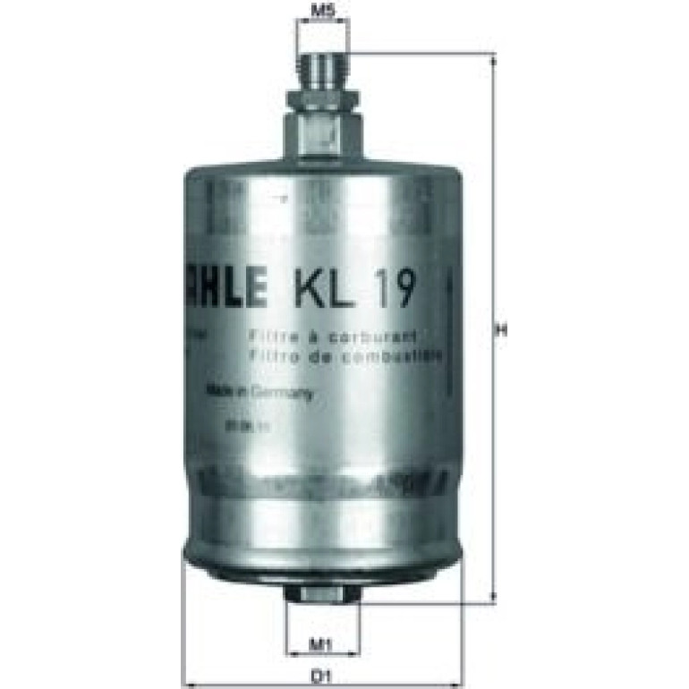 MAHLE Kraftstofffilter KL 19 MAHLE Kraftstofffilter KL 19