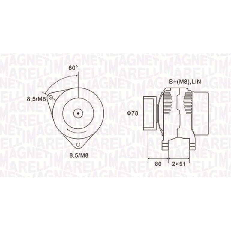 MAGNETI MARELLI Generator 063731919010 MAGNETI MARELLI Generator 063731919010