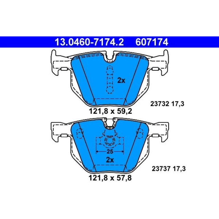 Bremsbelagsatz Bmw T. E60/61 03 13.0460-7174.2 Bremsbelagsatz Bmw T. E60/61 03 13.0460-7174.2
