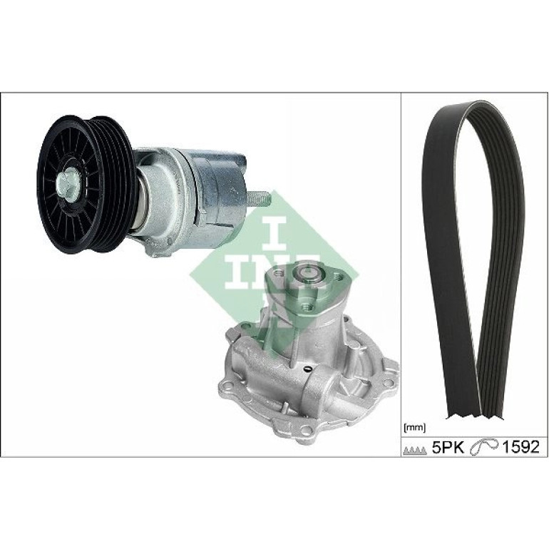 Wasserpumpe + Keilrippenriemensatz 529 0161 31 Wasserpumpe + Keilrippenriemensatz 529 0161 31