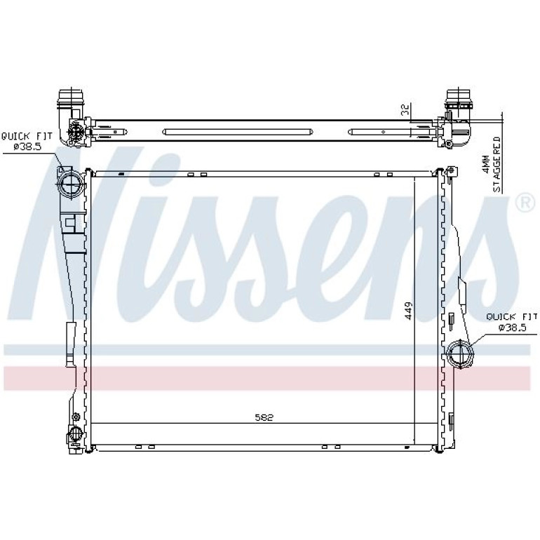 Wasserkühler PKW 60782A Wasserkühler PKW 60782A