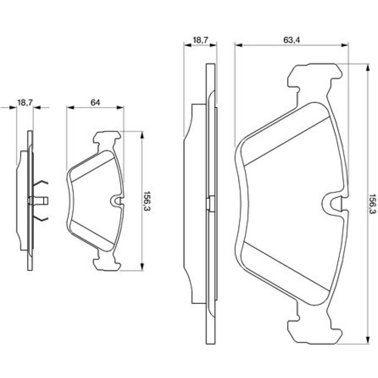 Bosch Bremsbelagsatz 0 986 424 351 Bosch Bremsbelagsatz 0 986 424 351