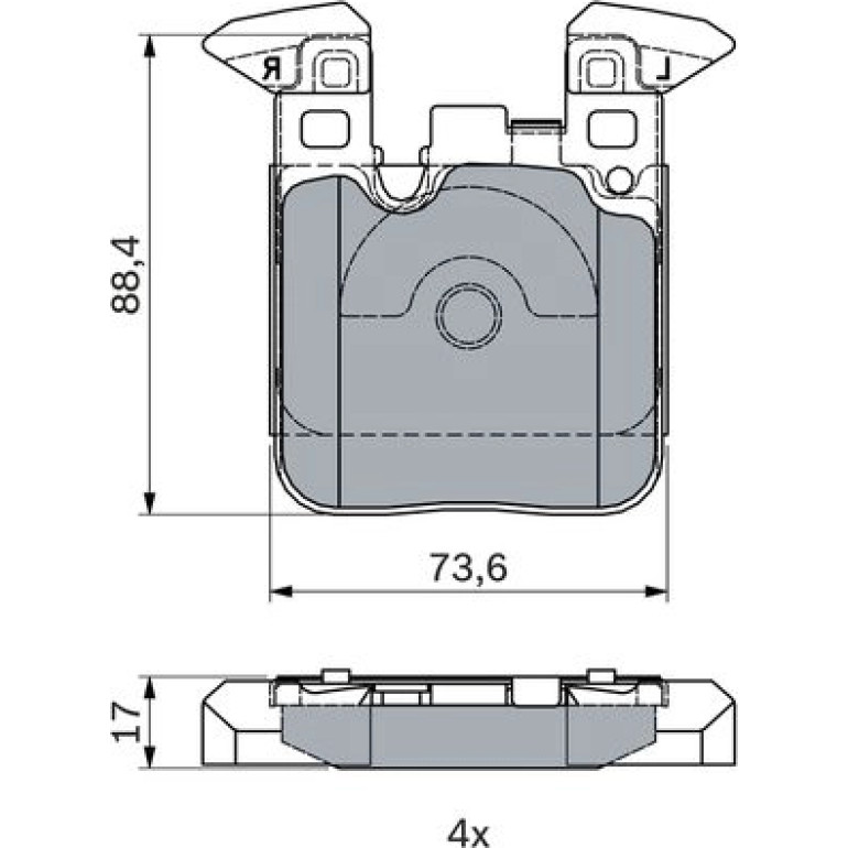 Bremsbelag 0 986 494 948 Bremsbelag 0 986 494 948