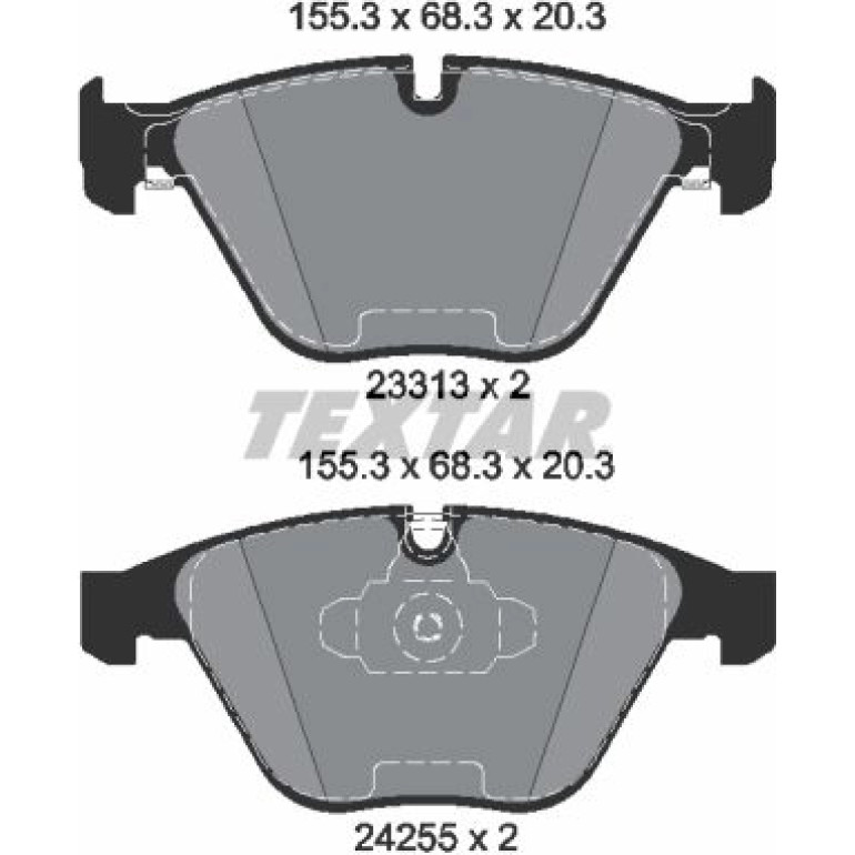 Bremsbelagsatz Bmw P. E90 320-325/E84 X1 07 2331301 Bremsbelagsatz Bmw P. E90 320-325/E84 X1 07 2331301