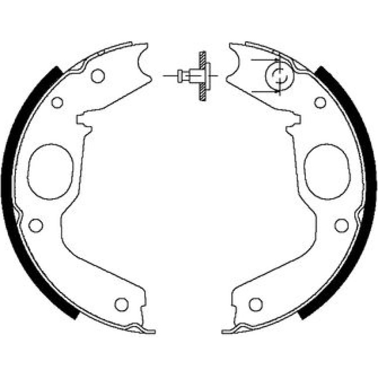 Handbremsbacken Mitsubishi Pajero 91 91056900 Handbremsbacken Mitsubishi Pajero 91 91056900